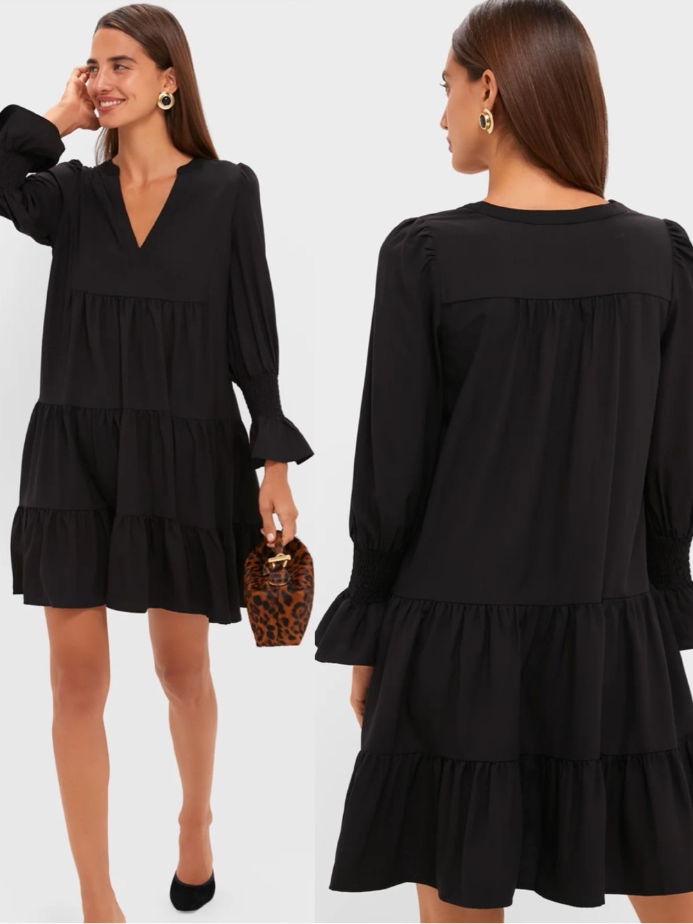 TUCKERNUCK Pomander Black Crepe Kenzo Dress size Medium